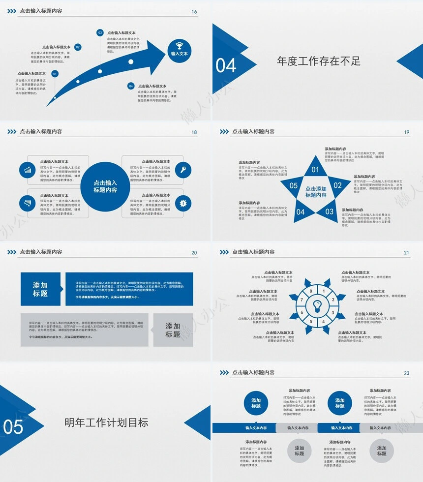 工作总结年终汇报PPT